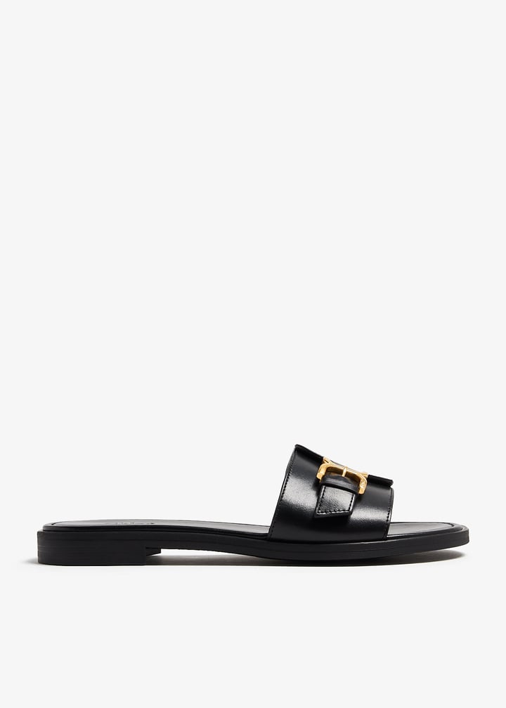 サンダル・ミュール CHLOE Women Sandals CHC24S00IHP 001 Black Chloé Marcie slide sandals for Women - Black in UAE | Level