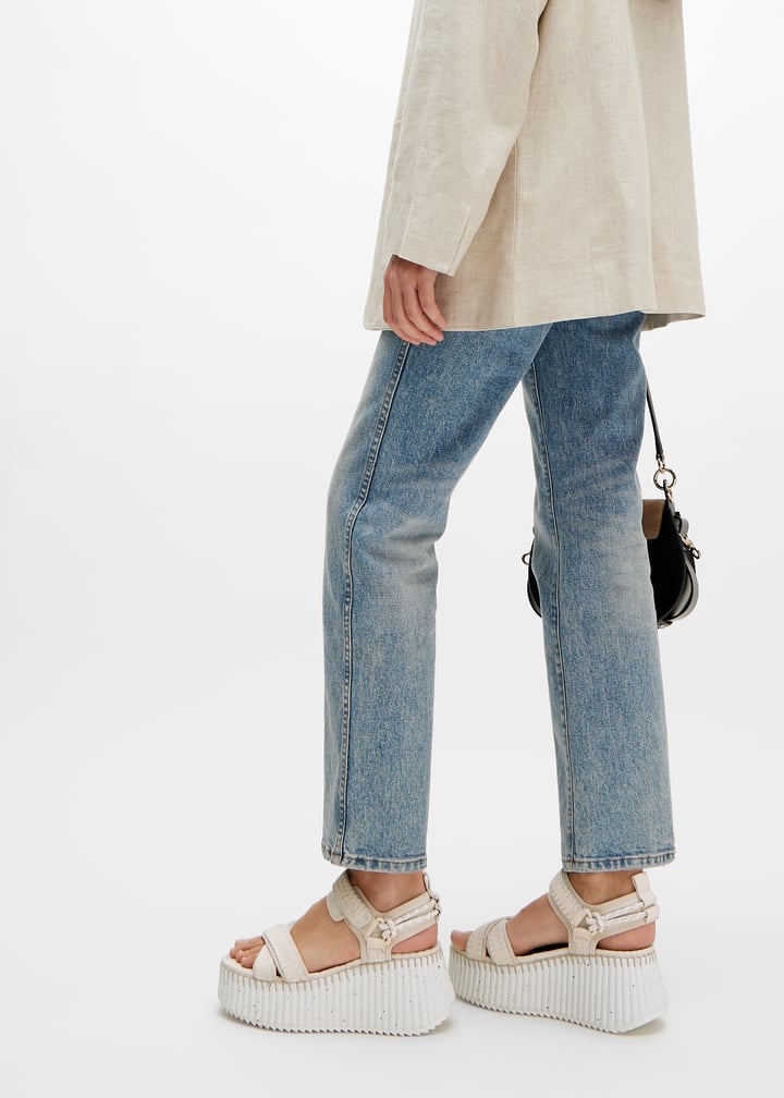 【Chloe】NAMA SANDAL◆CHC24S870HT Chloé Nama Leather Platform Sandals | Saks Fifth Avenue