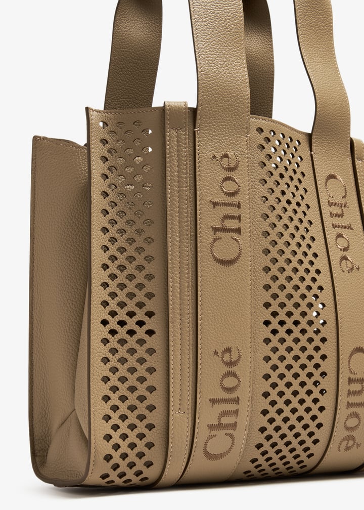 トートバッグ Chloe Medium Woody Tote Bag Brown Chloé | Woody brown medium tote bag | Savannahs