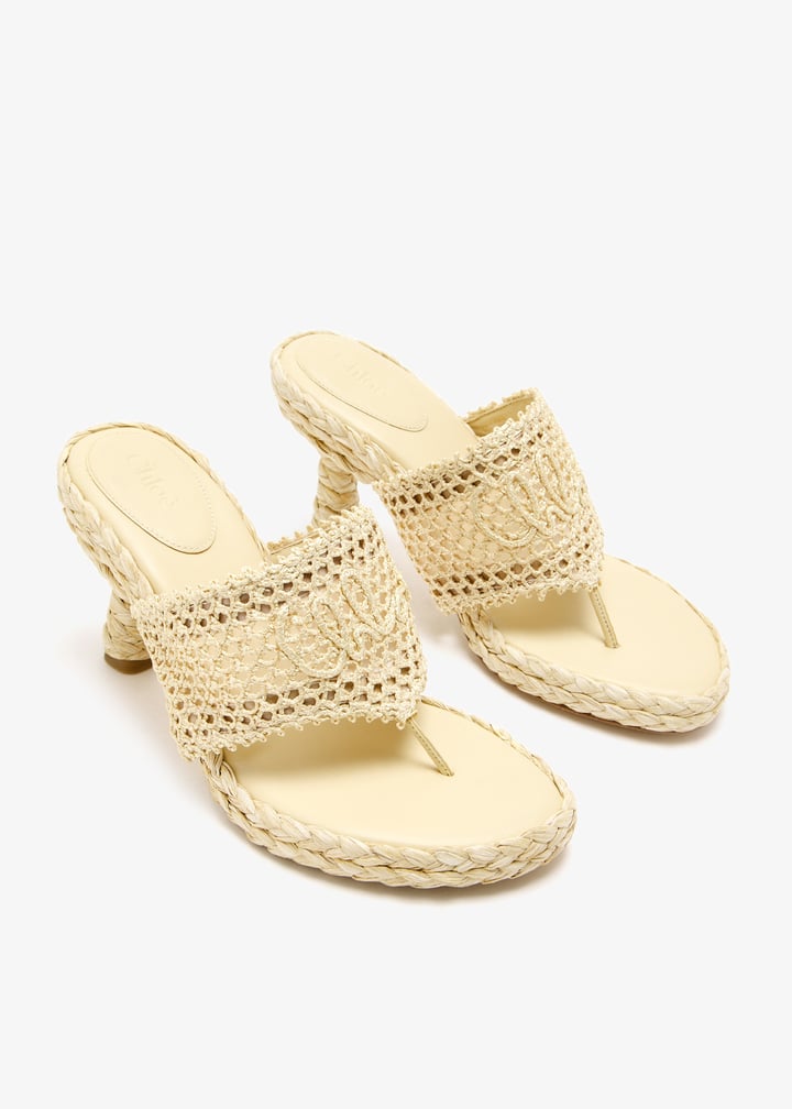 Chloé Isla sandals for Women - Cream in USA | Level Shoes