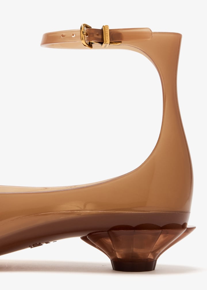 CHLOE Chloe jelly brown sandals サンダル CHC25U09VRQ Brown Jelly TPU sandals | CHLOÉ | NET-A-PORTER