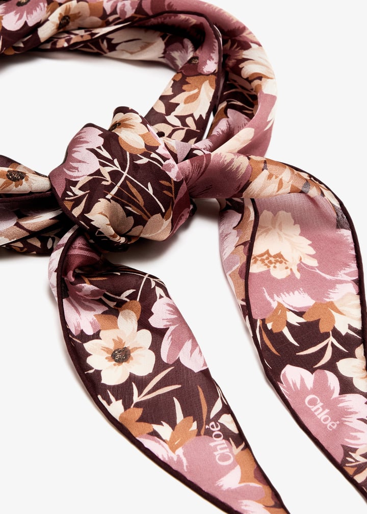 Chloé The Chloé Roses bandeau scarf for Women - Pink in