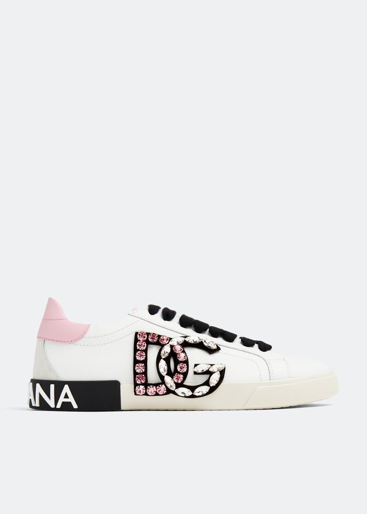 Dolce&Gabbana Portofino vintage calfskin sneakers for Women