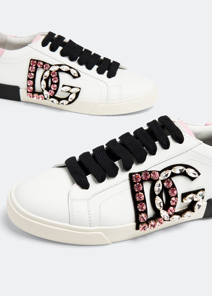 Dolce&Gabbana Portofino vintage calfskin sneakers for Women