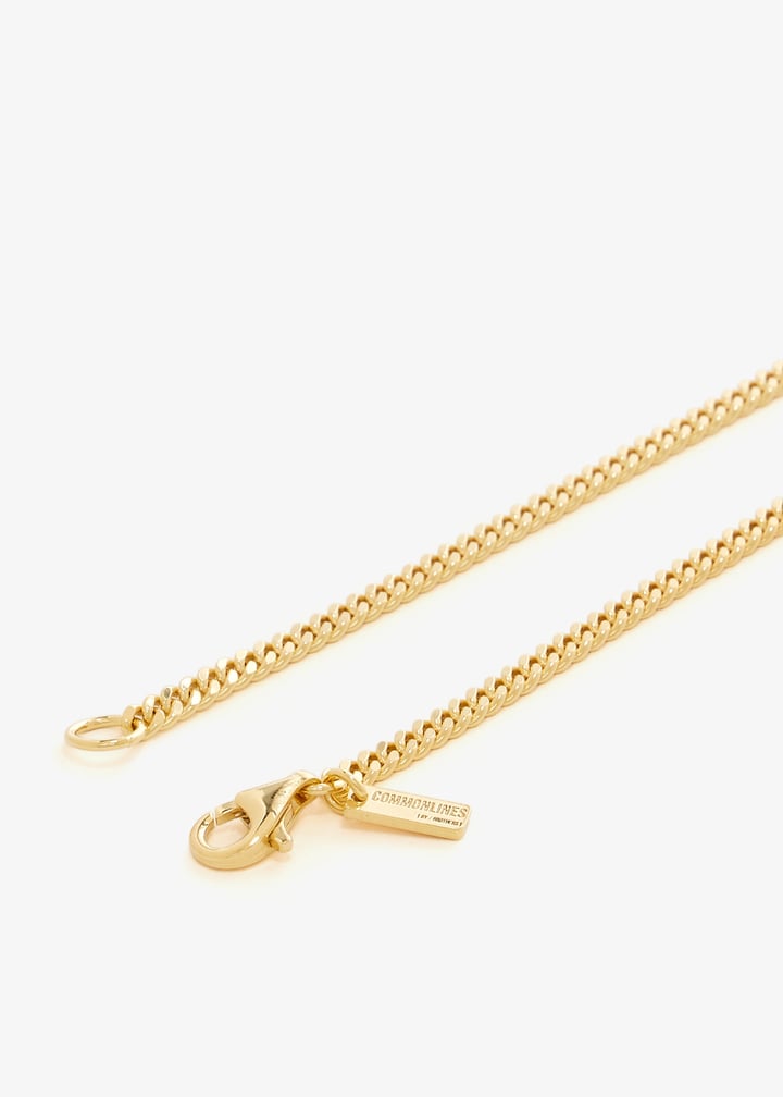 Common Lines Mini Cuban Link necklace for Men Gold in UAE