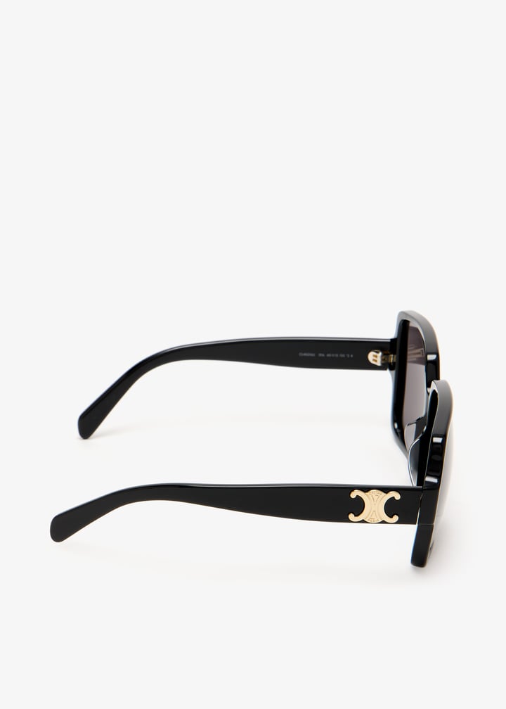 CELINE Triomphe square sunglasses for Women - Black in KSA