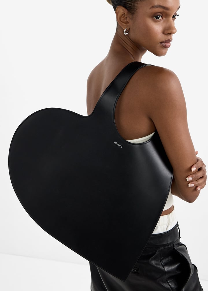 トートバッグ Coperni FW25 HEART TOTE BAG (COPBA14405 BLK) Coperni | Heart Tote Bag