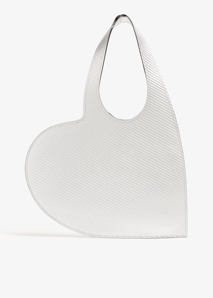 トートバッグ Coperni White leather Heart tote bag Mini Heart Tote – Coperni