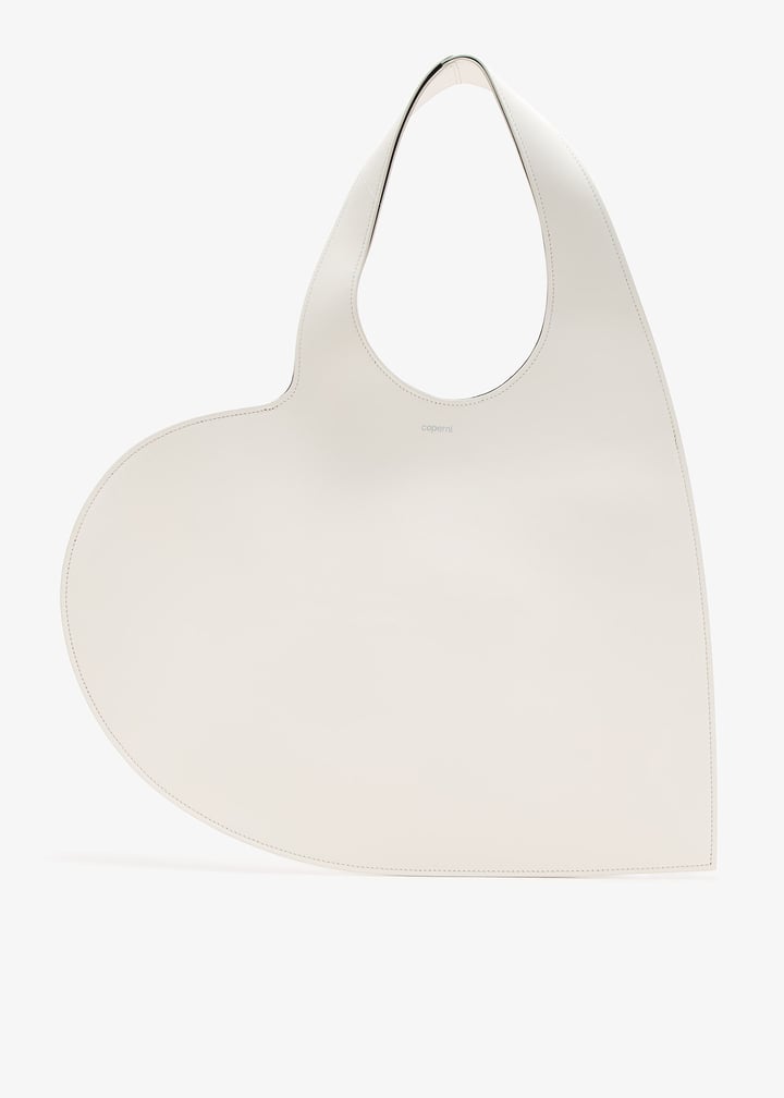 【関税&送料込】Coperni White Leather Heart Tote Bag Coperni Heart tote bag for Women - White in UAE | Level Shoes