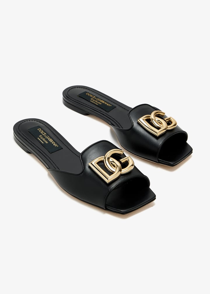サンダル・ミュール DOLCE  GABBANA Women Sandals CQ0619 AW57680999 Black Dolce&Gabbana DG slide sandals for Women - Black in UAE