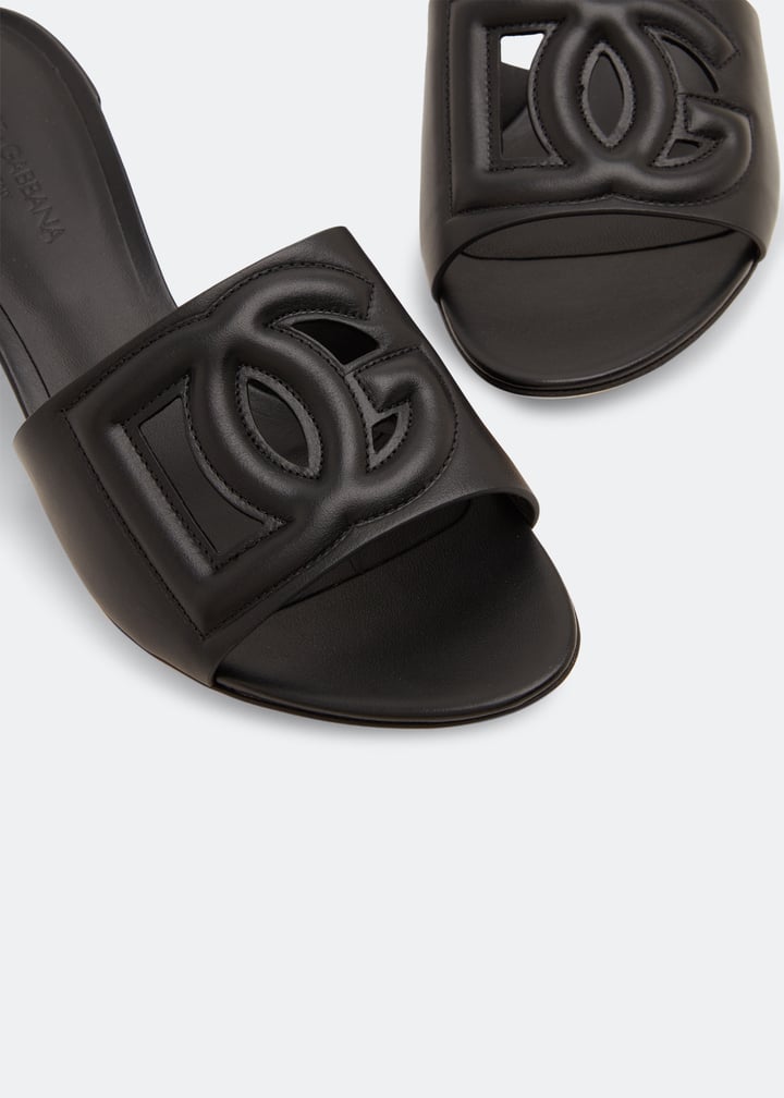 Dolce&Gabbana DG logo mules for Women - Black in UAE | Level