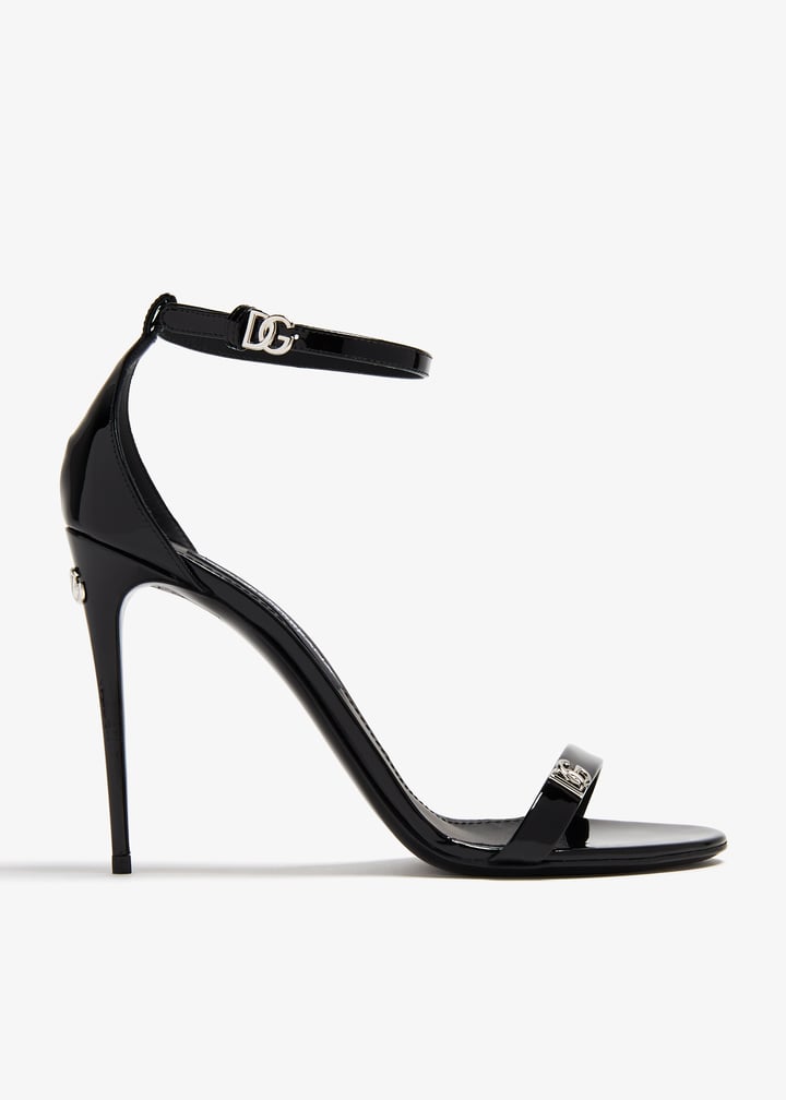 Dolce&Gabbana Patent leather sandals for Women - Black in