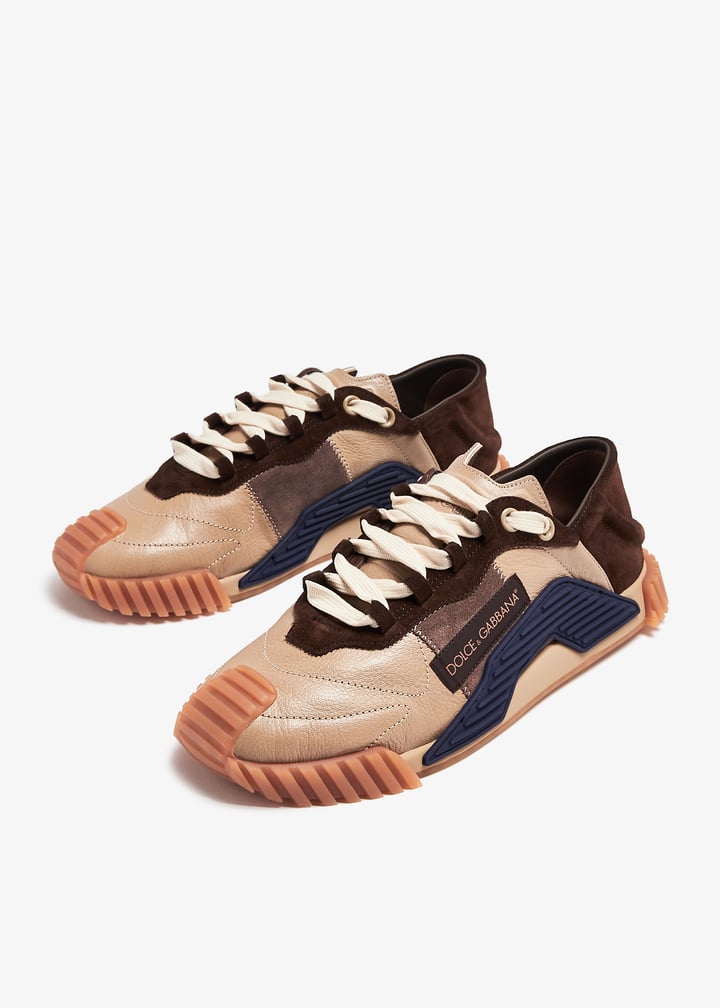 【関税&送料込み】Dolce & Gabbana Ns1 Suede Sneakers Dolce&Gabbana NS1 sneakers for Men - Brown in UAE | Level Shoes