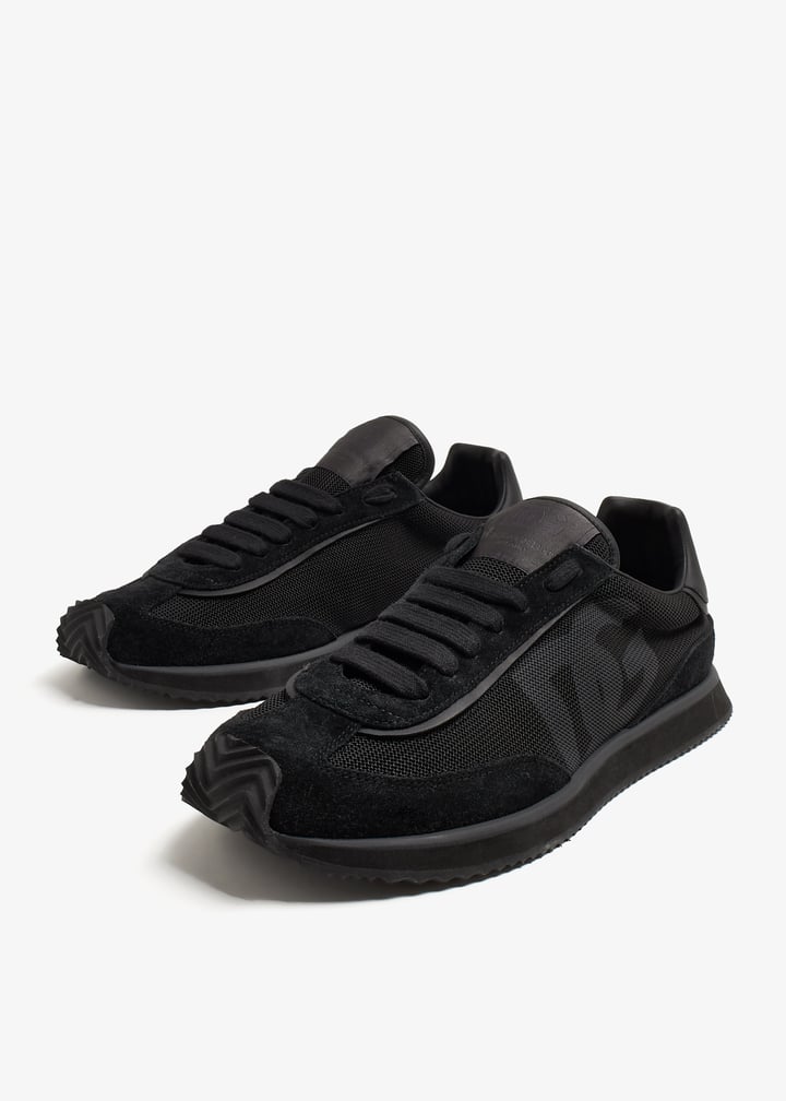 【関税＆送料込み】Dolce & Gabbana Black Dg Cushion Sneaker Mixed-material DG CUSHION sneakers in Black for Men