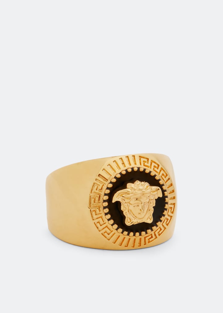 【お値下げ】VERSACE リング DG57492 Versace Medusa ring for Men - Gold in UAE | Level Shoes