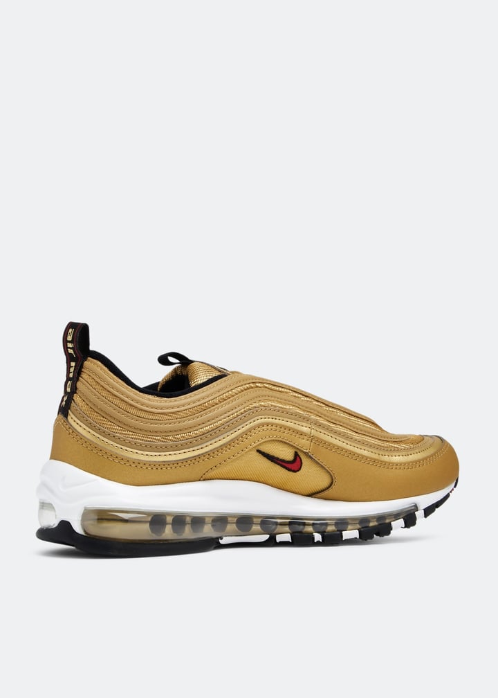 Metallic Gold Bullet Shoes Nike Air Max 97 'Gold Bullet' Sneakers
