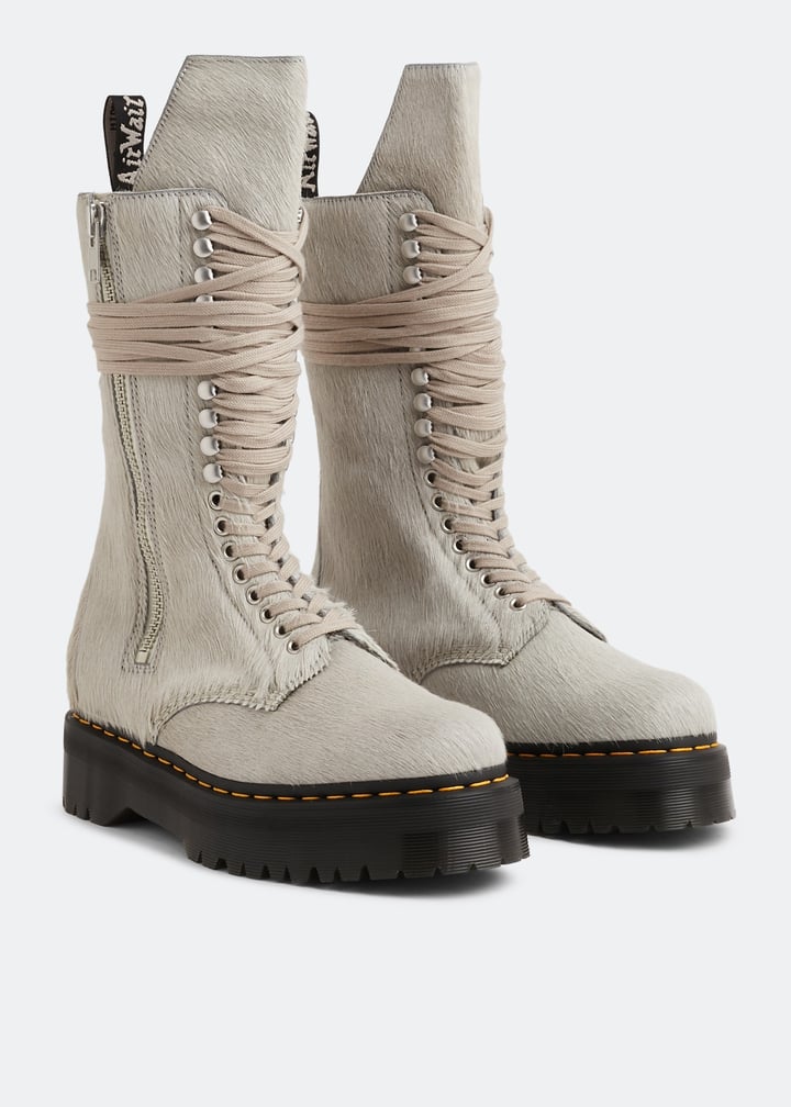 Rick Owens x Dr. Martens Quad Sole calf length boots for Men