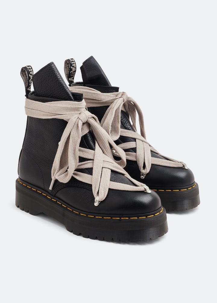 Rick Owens x Dr. Martens Quad Sole Pentagram jumbo lace