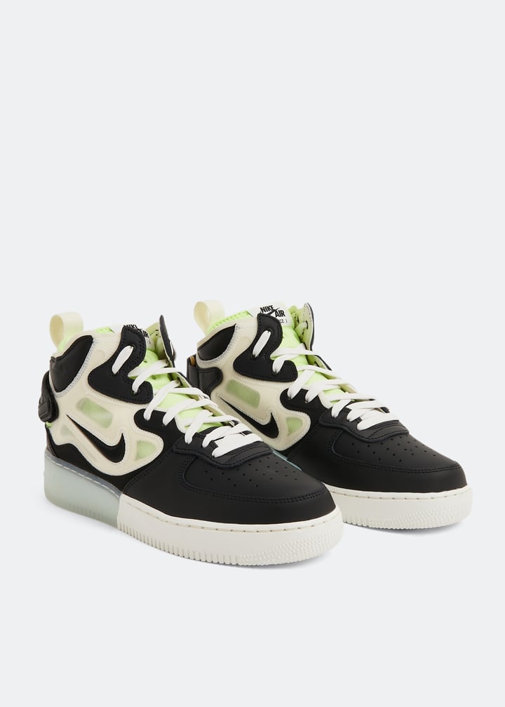 Air Force Mid React 'Black Neon' sneakers