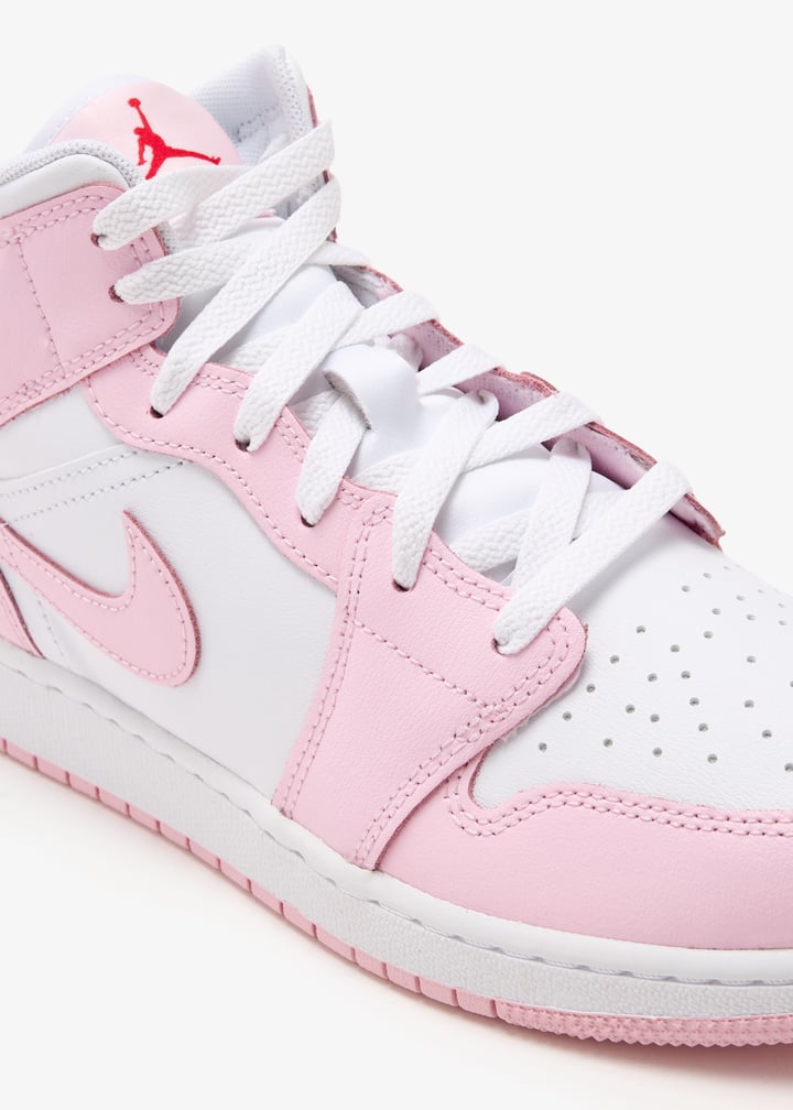 Nike Air Jordan 1 Mid ピンク-女性用 NIKE AIR JORDAN 1 MID SE GS 