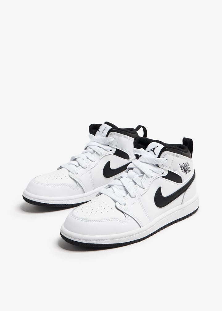 Nike GS Air Jordan 1 Mid White/Black 25㎝ Jordan 1 Mid White Black for Sale | Authenticity Guaranteed