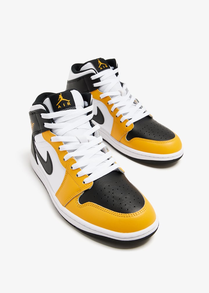 シューズ(男性用) Nike Air Jordan 1 Mid \"Yellow Ochre\"27.0 Jordan 1 Mid Yellow Ochre - Review & On Feet - YouTube