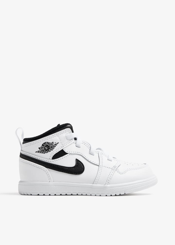 Nike Air Jordan Mid 'White Black' sneakers for Baby White in