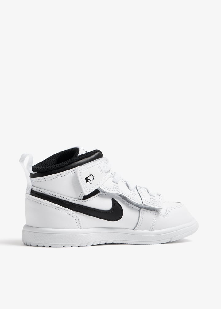 Nike Air Jordan Mid 'White Black' sneakers for Baby White in