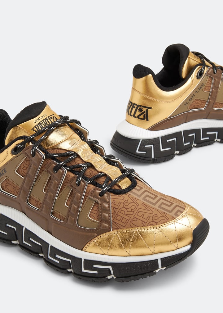 Versace Trigreca sneakers for Men - Gold in KSA | Level Shoes Versace Trigreca sneakers for Men - Gold in KSA | Level Shoes