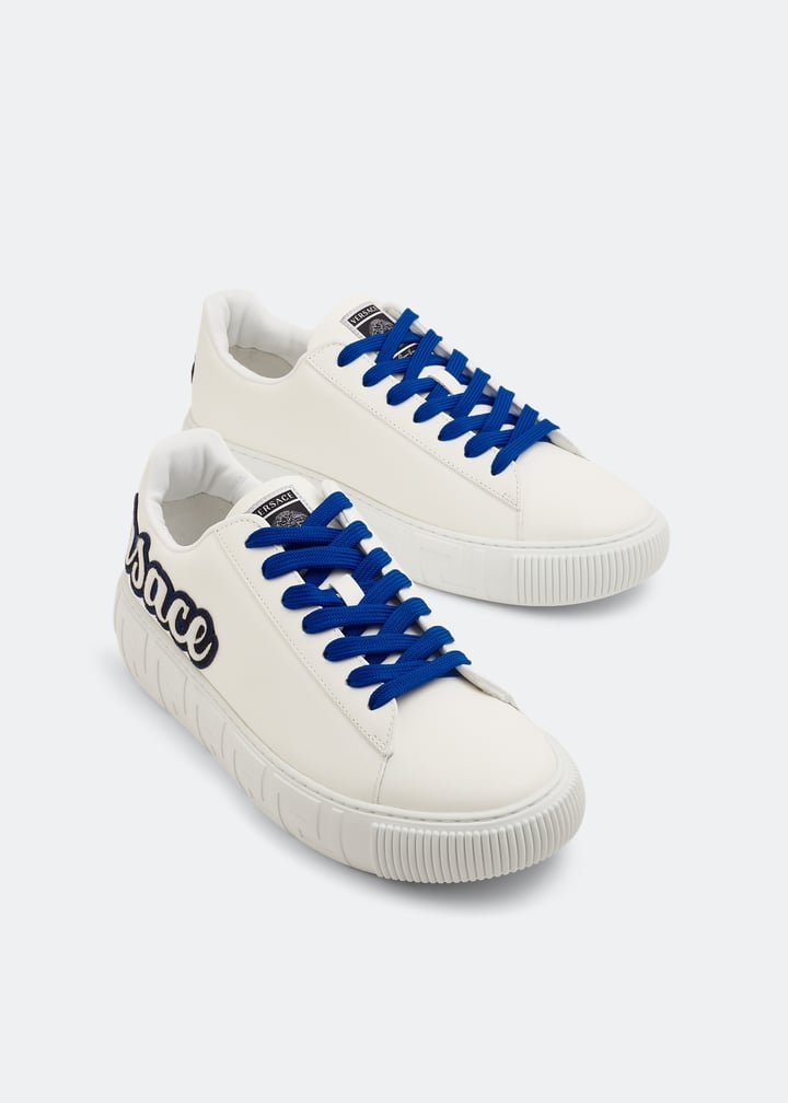 Versace La Greca Varsity sneakers for Men - White in UAE
