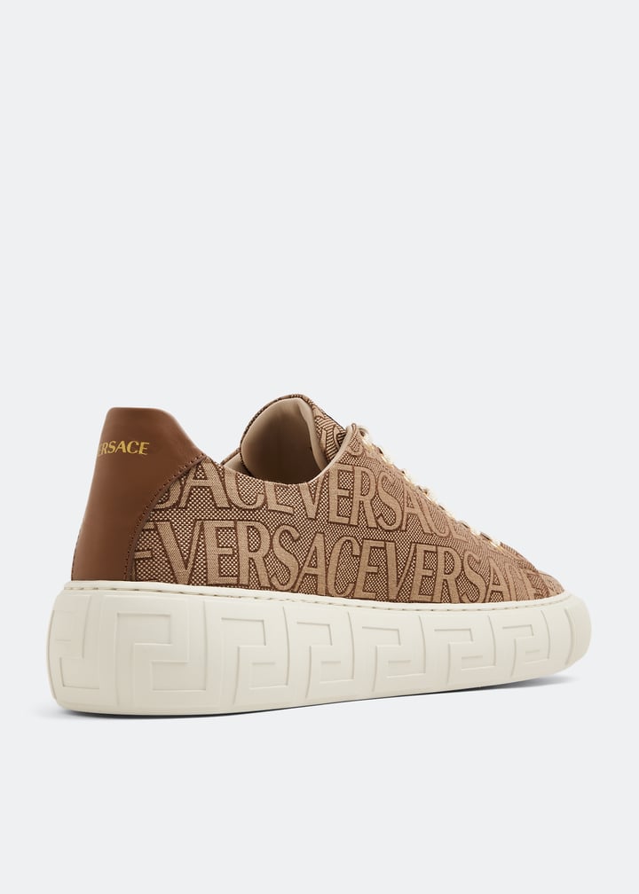 Versace Versace Allover sneakers for Men - Brown in UAE