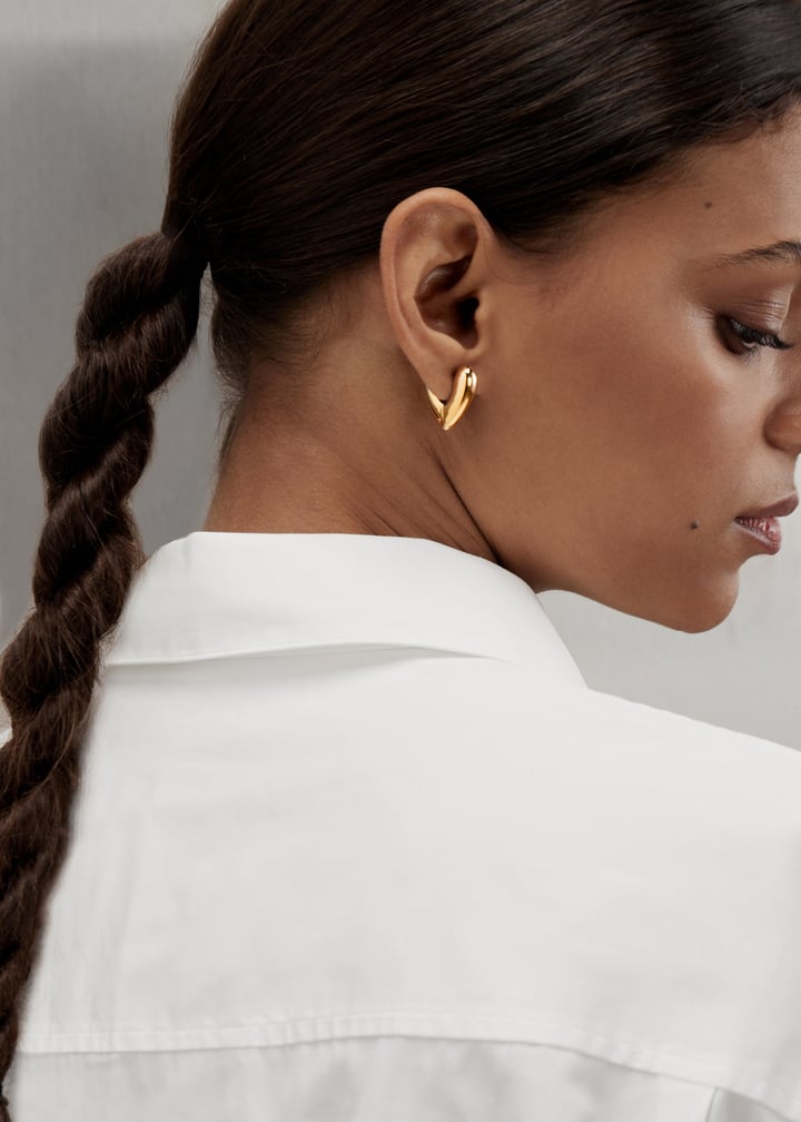 【ひろみ】ANNIKA INEZ / Heart Hoops L ゴールド Large Heart Hoops – Annika Inez