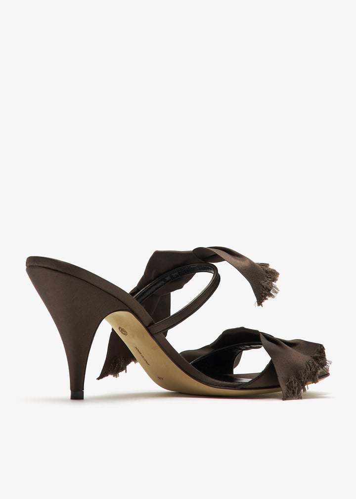 The Row Vika knot heeled sandals for Women - Brown in UAE