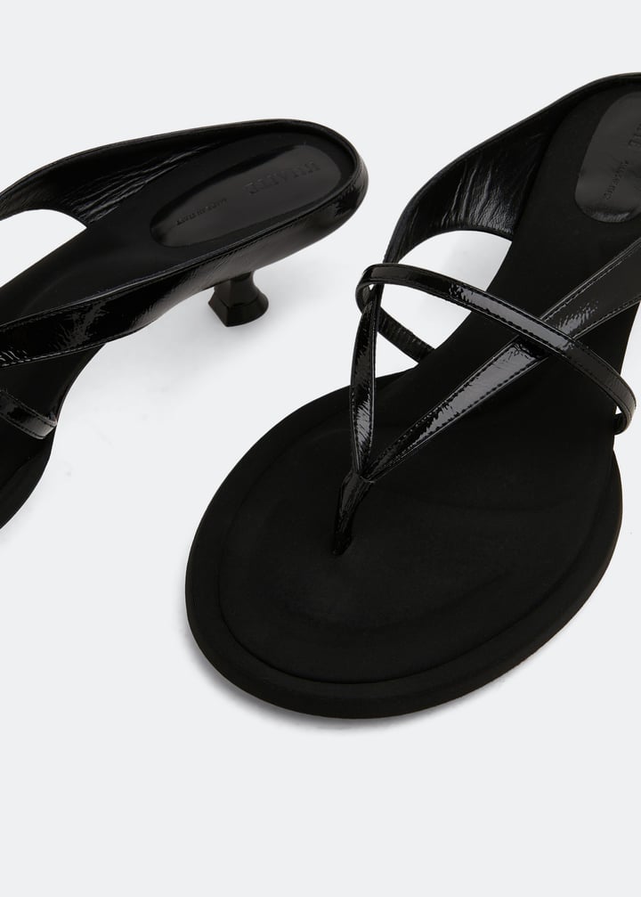 KHAITE Monroe sandals for Women - Black in UAE | Level Shoes