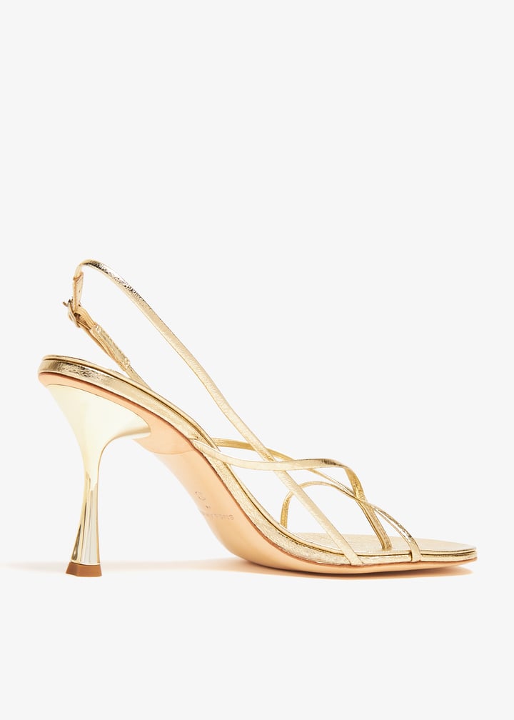 Studio Amelia Wishbone 90 heel sandals for Women - Gold in UAE | Level ...