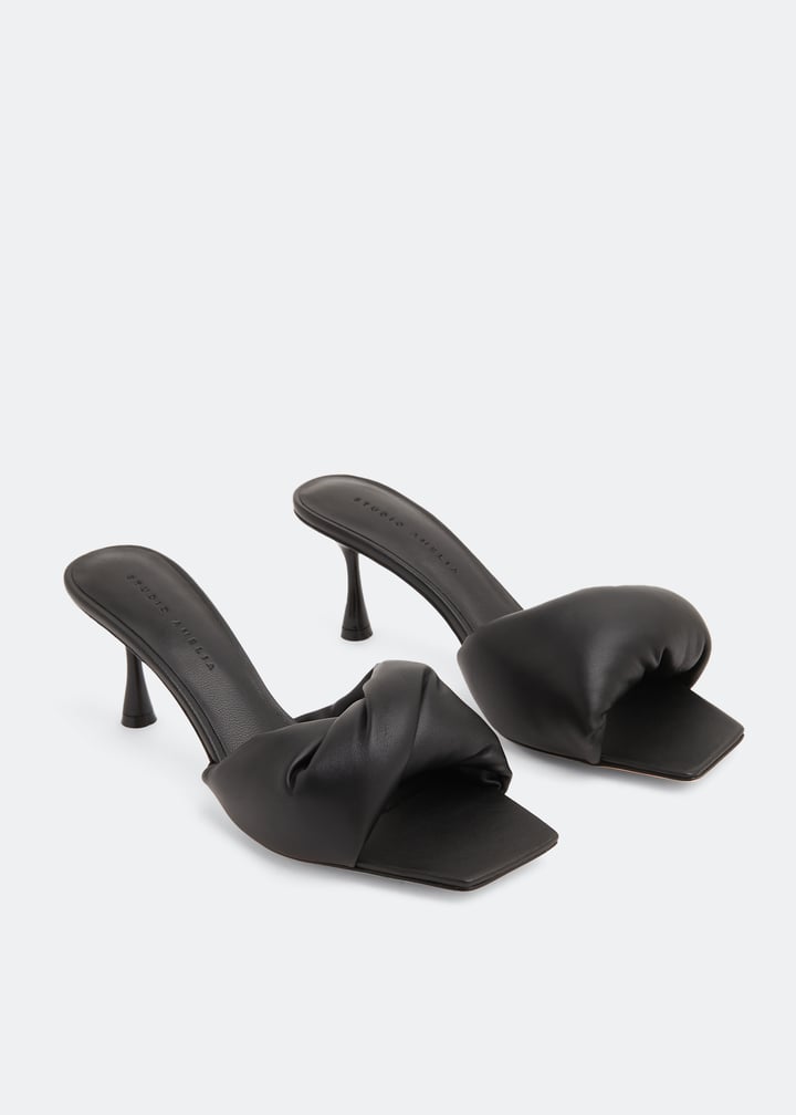 STUDIOAMELIAスタジオアメリア/TWISTEDFRONT 70HEEL STUDIOAMELIAスタジオアメリア/TWISTEDFRONT 70HEEL Cross Front