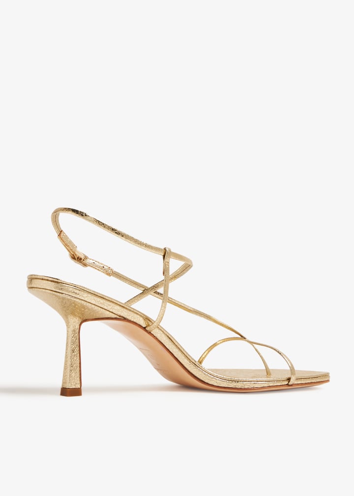 Studio Amelia Cross Front 70 sandals for Women - Gold in UAE