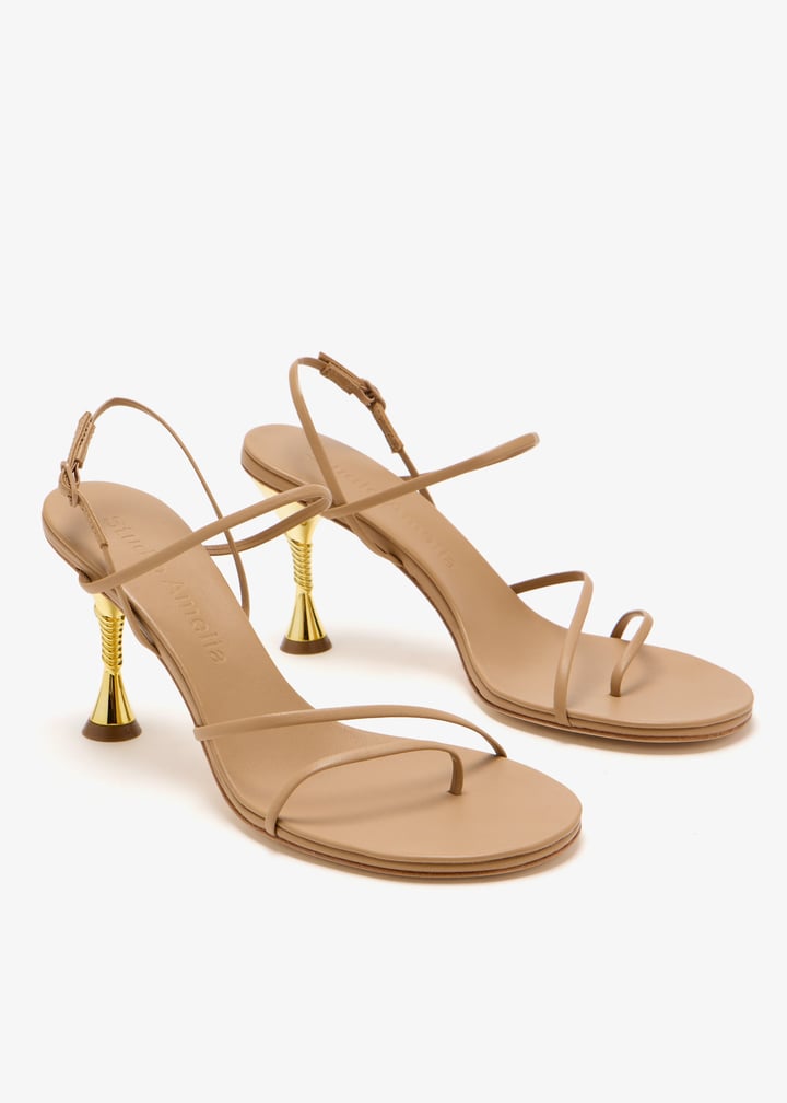 【関税込み】Studio Amelia ゴールド Helix 90 ヒールサンダル Gold Helix 90 Heeled Sandals by Studio Amelia on Sale