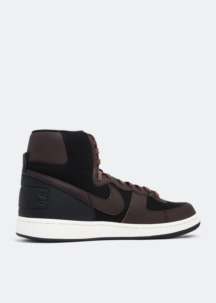 シューズ(男性用) Nike Terminator High Velvet Brown Amazon.com | Nike Terminator High SE - Black / Velvet Brown