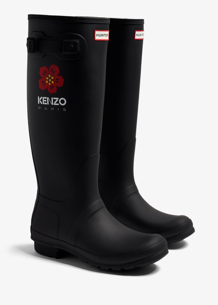 新品未使用 正規代理店品【KENZO×HUNTER】オリジナルウェリントンブーツ Kenzo Women's X Hunter Wellington Boots in Black Kenzo