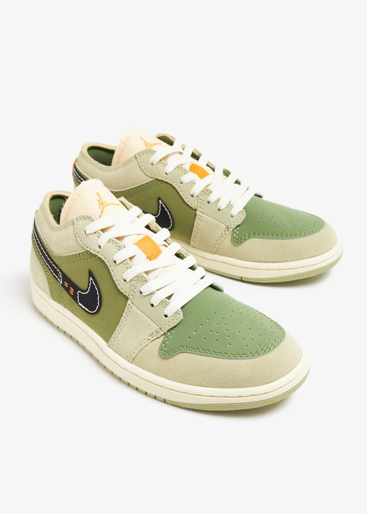 靴 Nike GS Air Jordan 1 Low SE Craft Olive\" GS) Air Jordan 1 Low SE Craft 'Sky J Light Olive' FD9092-300
