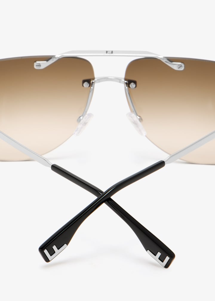 FENDI Fendi Sky pilot sunglasses for Men - Silver in UAE