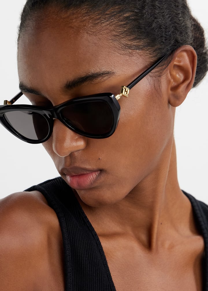 FENDI FF Diamonds cat eye sunglasses for Women - Black in