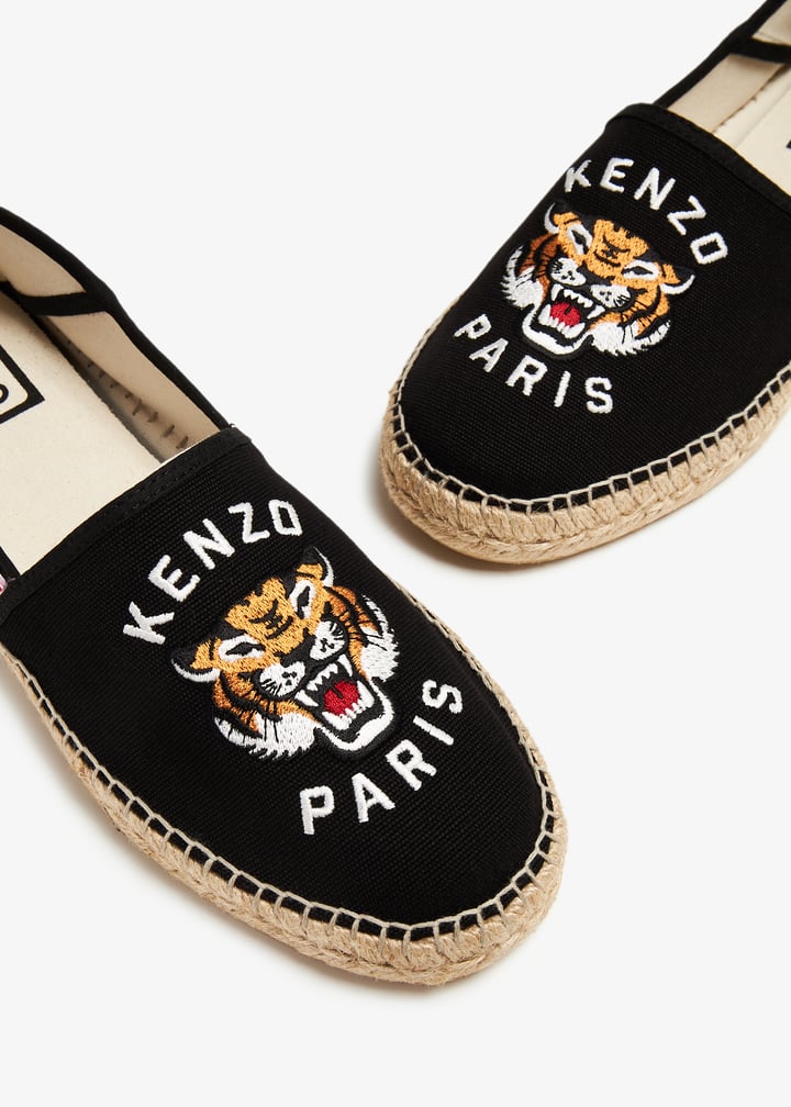 サンダル KENZO LUCKY TIGER ESPADRILLES Kenzo Lucky Tiger espadrilles for Men - Black in UAE | Level