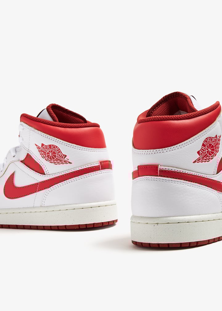 Nike Air Jordan 1 Mid SE 'Dune Red' sneakers for Men - White