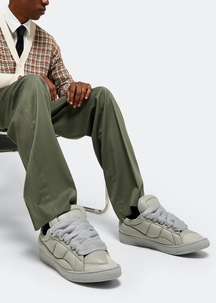 Lanvin Curb XL sneakers for Men - Grey in UAE | Level Shoes