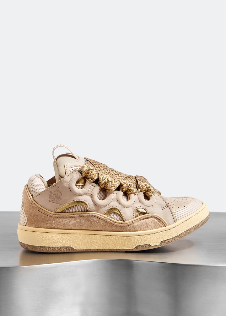 スニーカー LANVIN Women Sneakers FWSKDK00 BEIGE LANVIN CLAY LOGO LOW-TOP SNEAKERS WOMEN SHOES