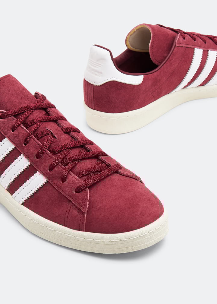 スニーカー ADIDAS ORIGINALS Men Sneakers Burgundy FZ6152 Adidas Campus 80s Collegiate Burgundy Red White Sneakers