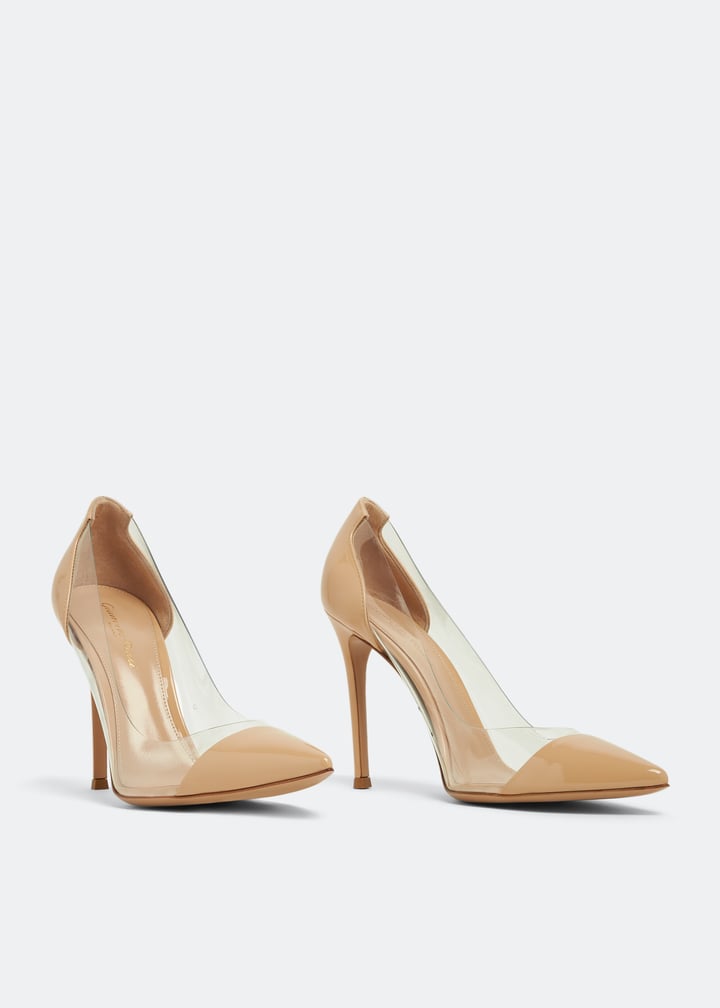 PATENT PLEXI PUMP 105MM:Light Beige