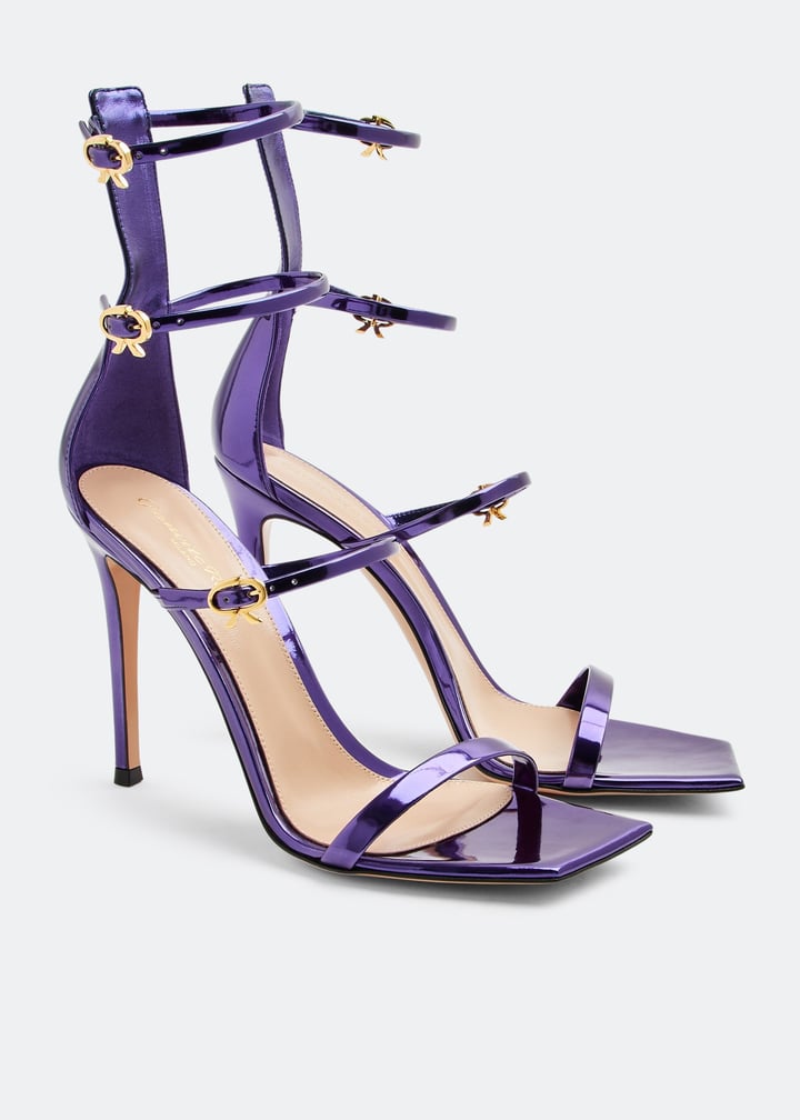 【送料&関税込】Gianvito Rossi Ribbon Uptown Heeled Sandals Gianvito Rossi Ribbon Uptown sandals for Women - Purple in